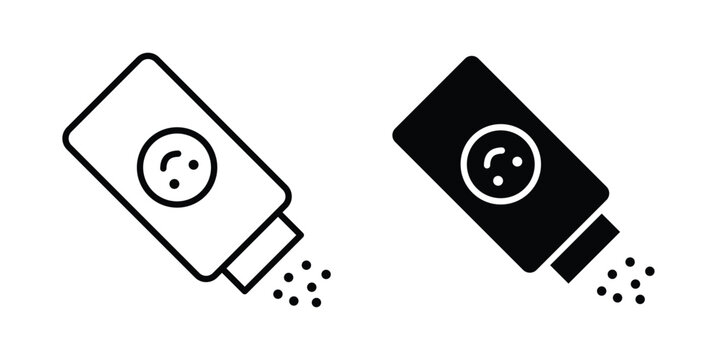 Baby powder icon vector on white background.