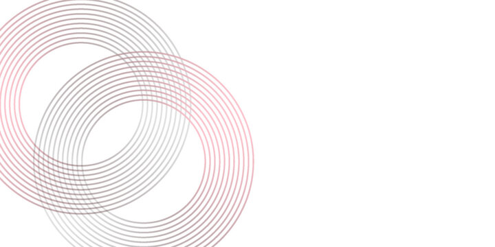 PrintAbstract white background with red circle lines. Digital future technology concept. VERCTOR ILLUSTRATION EPS10