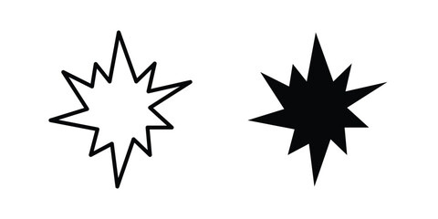 Explosion icon vector on white background. © Hestia