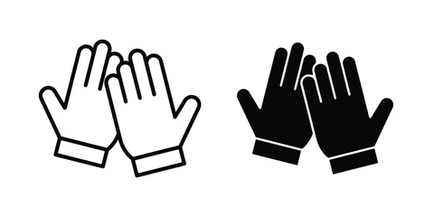 Fototapeta premium High Five icon vector on white background.