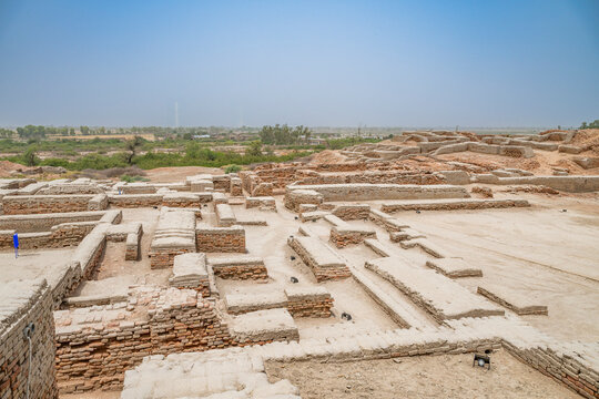 Exploring the ancient ruins of Moenjodaro, an important archaeological site in Pakistan