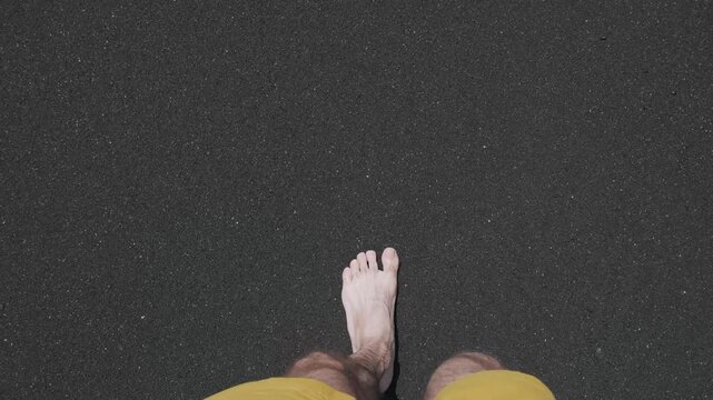 hand holding a banana leaf