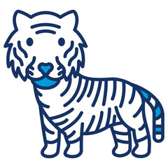 Tiger Blue Icon © Squadfire