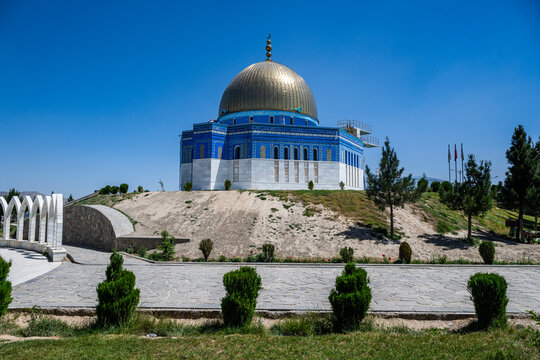Mosque resembling the Dome of the Rock located on Wazir Mohammad Akbar Khan hill in Kabul, Afghanistan