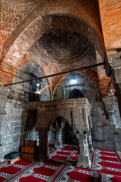 Old mosque structure in Paharpur showcases intricate stonework and historical architecture