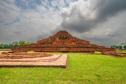 Ruins of Somapura Mahavihara in Paharpur Bangladesh showcase ancient Buddhist architecture and history