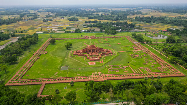Exploring the ancient ruins of Somapura Mahavihara at Paharpur in Bangladesh showcasing Buddhist architecture and design