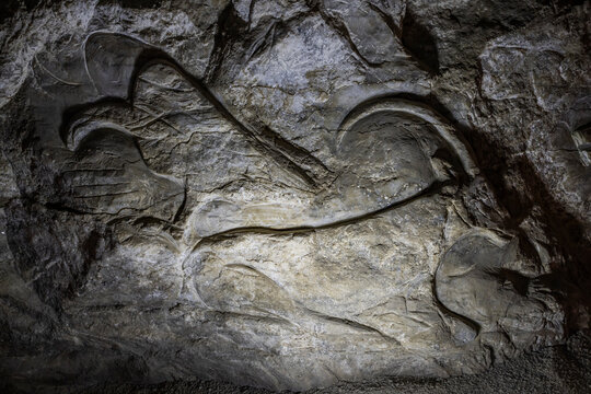 Salt hospital features ancient rock carvings in underground chambers located in Azerbaijan's Nakhchivan region