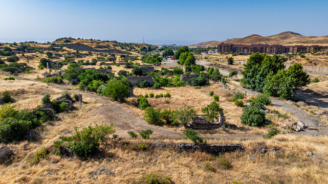 Bombed out village of Jabrayil in Qarabaqh region shows the impact of conflict in Azerbaijan