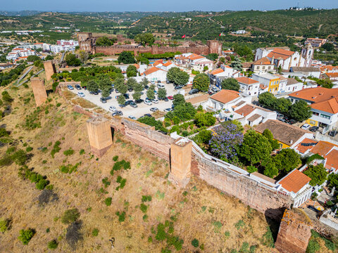 Fortified city of Silves reveals history and culture from above in Algarve Portugal
