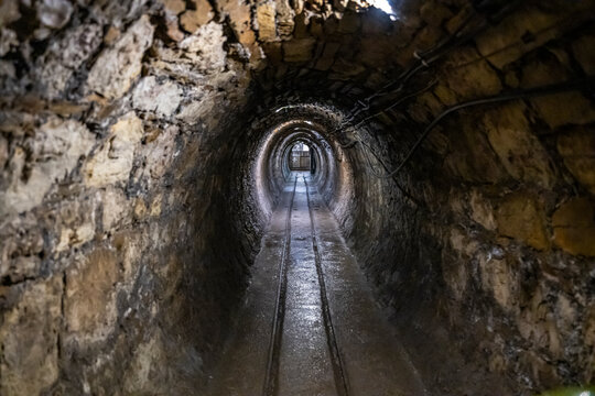 Exploration of the tunnels within the mercury mine of Idrija in Slovenia, a significant UNESCO World Heritage Site