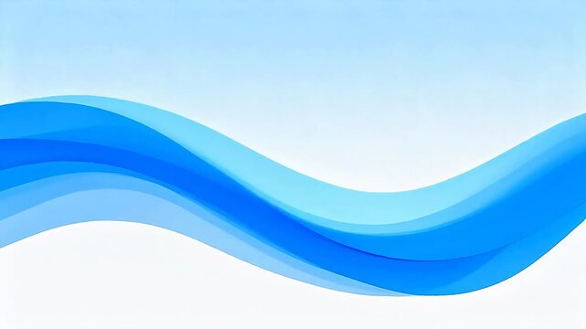 Blue wave design on white background