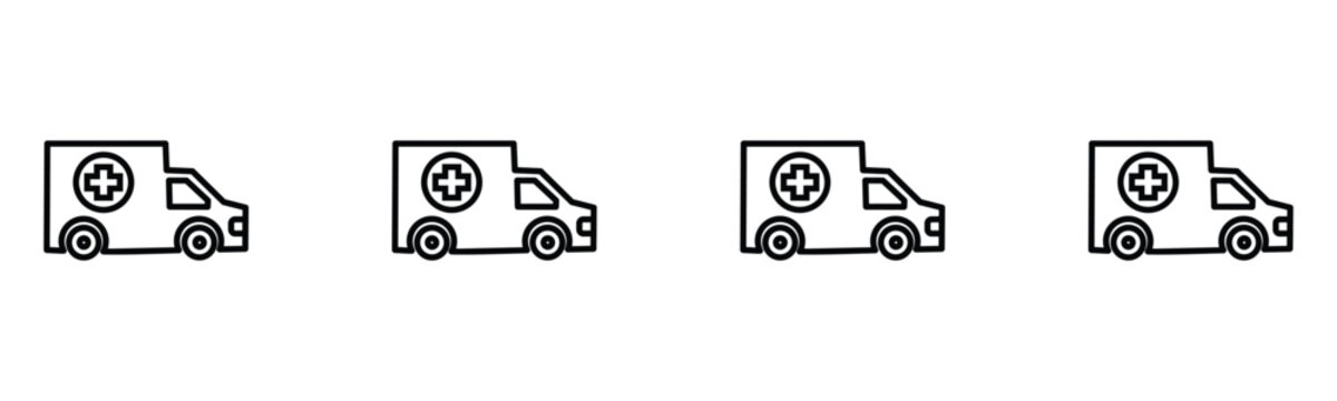 icon ambulance car