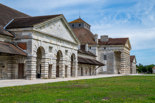 Royal Saltworks in Arc-et-Senans is a UNESCO site known for its historical significance and architecture in France