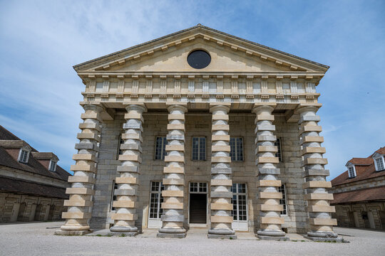 Royal Saltworks at Arc-et-Senans shows architectural design in historic French site
