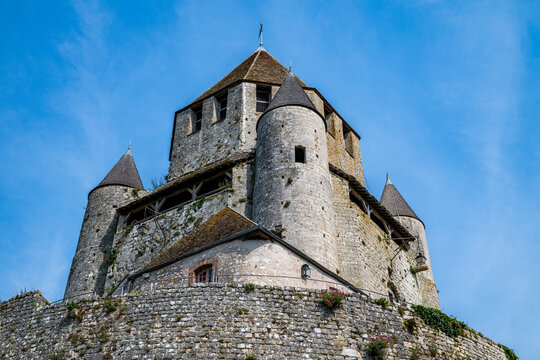 Cesar Tower stands tall as a historical structure in Provins, showcasing French medieval architecture and heritage