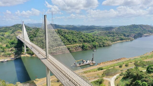 Vista del Puente Centenario Canal de Panam&aacute; 