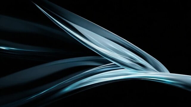 Abstract Flow: An artistic composition of flowing, dynamic lines, evoking a sense of movement and energy against a dark backdrop. 