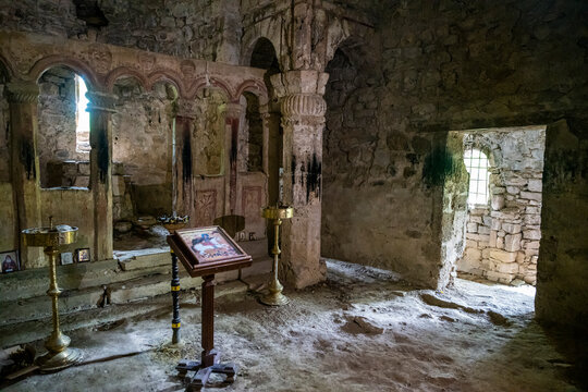 Exploring the Armazi temple in Leningor and its ancient stone architecture in South Ossetia, Russia