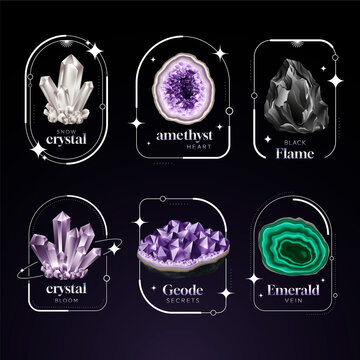 Crystal and Mineral Emblem Collection