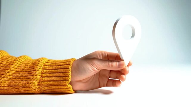 Hand holding white puzzle piece.