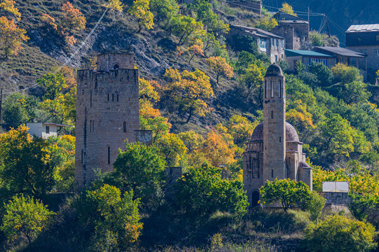 Visit to the Vatan memorial complex showcasing historical architecture in Dagestan Russia