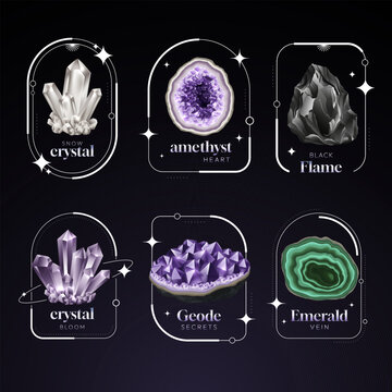Crystal and Mineral Emblem Collection