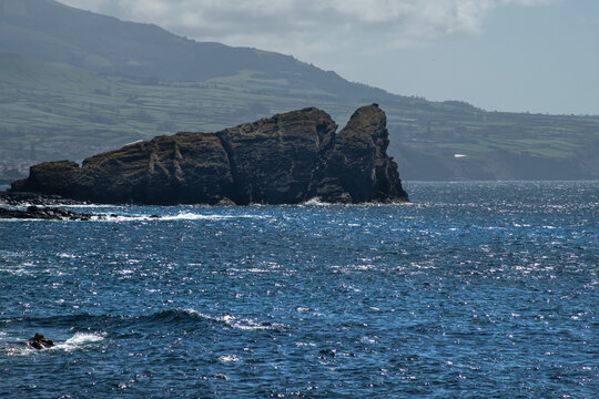 Cliff off the Coast in Ponta Delgada