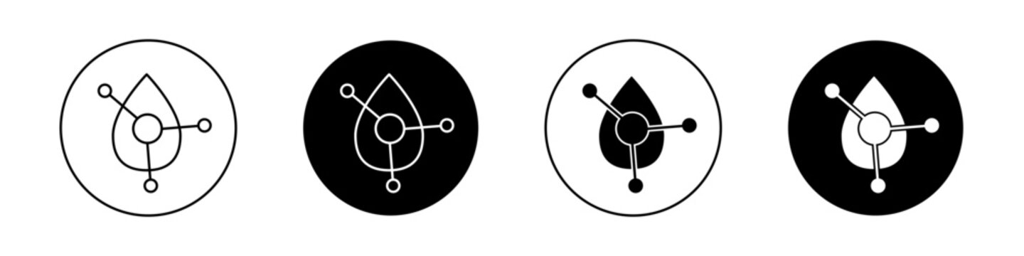 Retinol icons vector graphics collection on white background