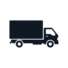 Fototapeta premium Delivery Truck Icon, Isolated on White Background