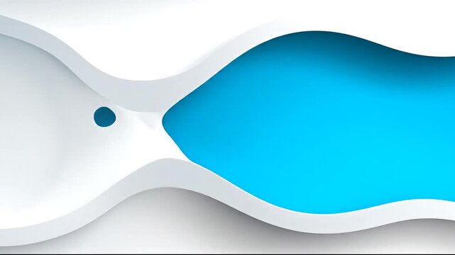 Abstract blue wave design on white background for graphic design
