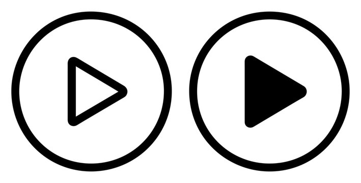 play button media icon