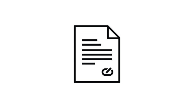 Glossy 3D vector illustration of a white file folder icon with paper documents and business contract pages designed as a web symbol for an office computer interface set.