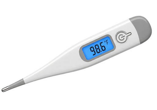 Digital thermometer showing temperature reading