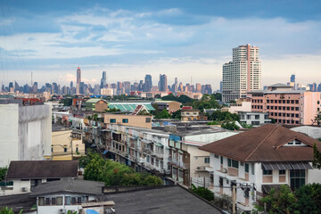 Naklejka premium THAILAND BANGKOK BANG PHLAT HIGHWAY SKYLINE