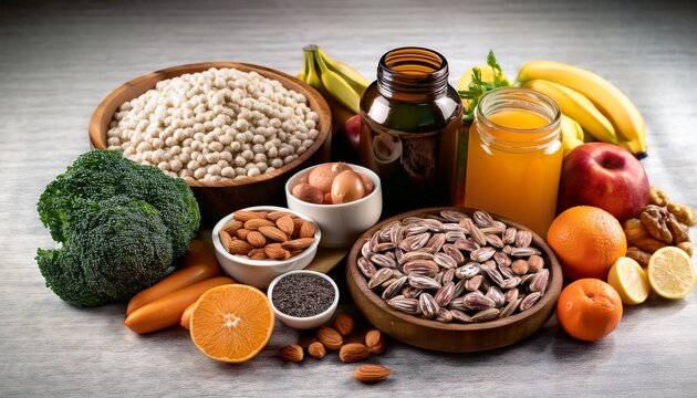 foods that contain b vitamins selective focus