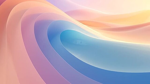 Abstract colorful layered background with smooth curves and gradients in a modern style