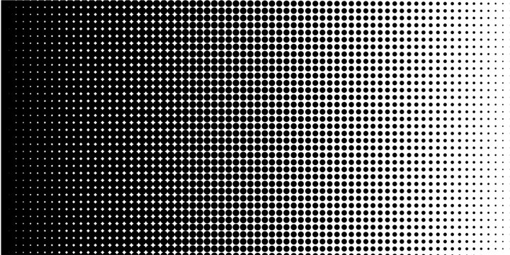 Grunge halftone gradient background. Faded grit noise texture. White and black sand wallpaper. Retro pixelated backdrop. Anime or manga style comic overlay. Vector graphic design textured template