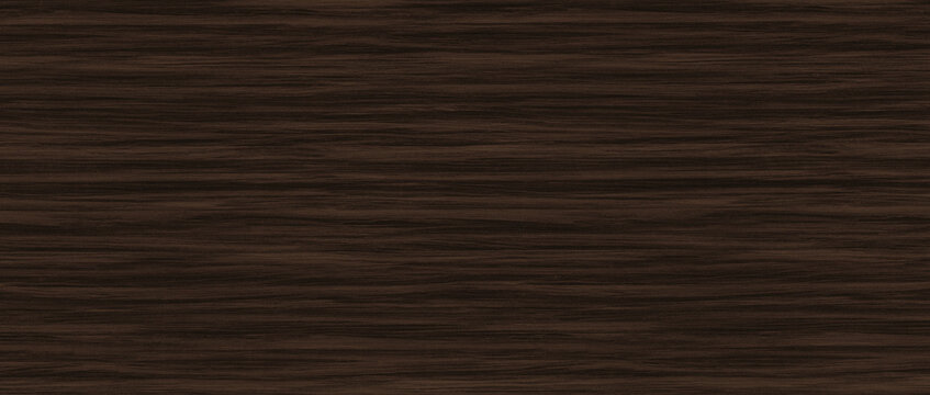 Dark brown wood texture background, seamless mahogany timber grain pattern, elegant walnut wooden surface for interior design and furniture backdrop