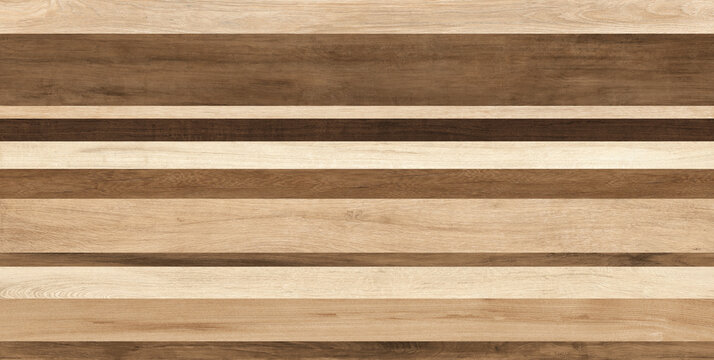 Natural wood plank background, horizontal oak timber texture, rustic brown wooden slats for interior design and architectural visualization