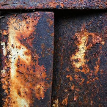 Vibrant Rusty Metal Texture Background Industrial Grunge from Parana Delta