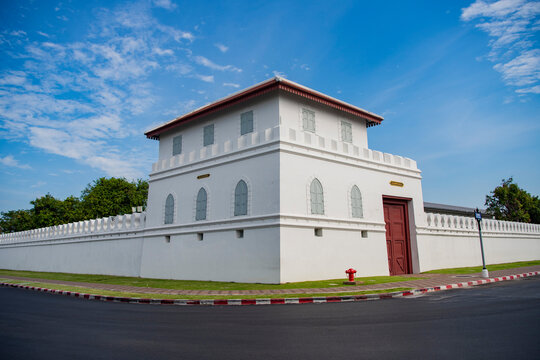 THAILAND BANGKOK GRAND PALACE WALL PHU PHA SUTHAT FORT
