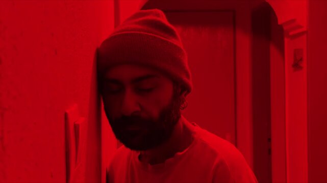 Solitary Male Patient in Deep Isolation Exhibiting Major Depression Anxiety Loneliness Psychiatric Distress