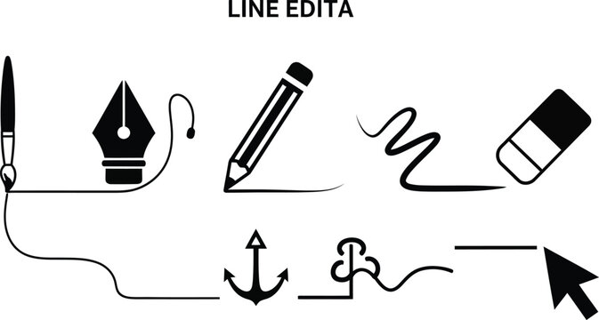 Black and white including writing and editing tools writing instruments pencil eraser
