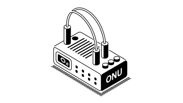 Lego-style computer server with circular storage device on top Vector
