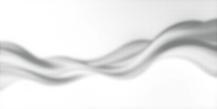 Subtle light gray dotted wave flow for abstract digital backgrounds and dynamic design projects.