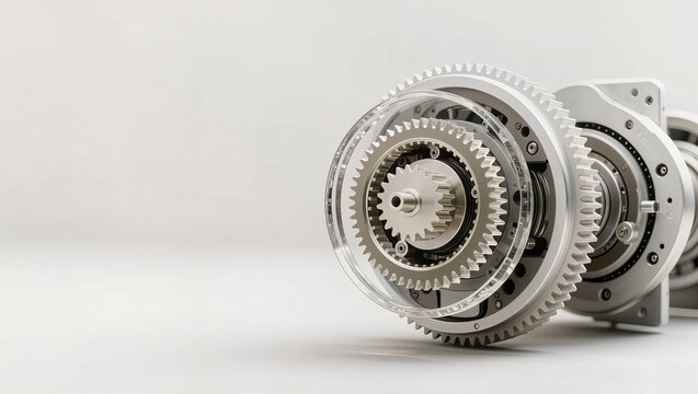 Precision Gear Assembly with Multiple Interlocking Mechanical Components