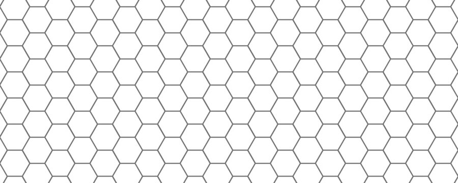 Honeycomb pattern with hexagon mesh. Texture bee comb grid. Flat vector illustration isolated on white background. vector ilustration