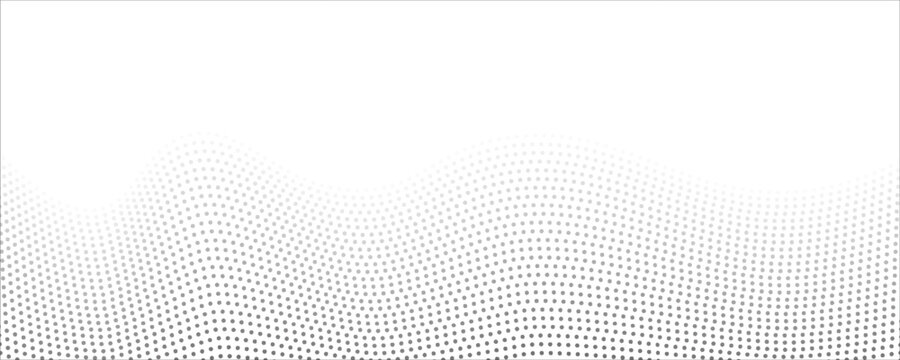 Wave 3d. Wave of particles. Futuristic point wave. Design for poster