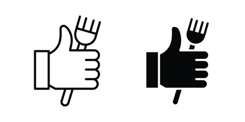 Obraz premium Good food icon collection. Thin linear outline icon pack